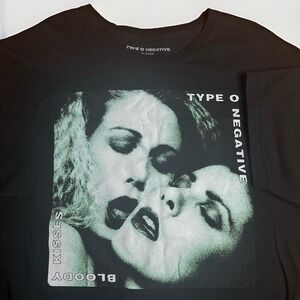 Type O Negative Bloody Kisses Band Shirt Mens XL Black Modern Goth Doom Metal
